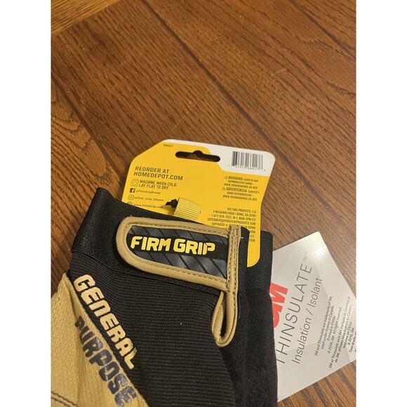 Firm Grip Size Large Winter General Purpose Gloves with 3M Thinsulate Liner - Picture 3 of 6